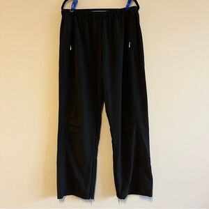 Lucy Black Wide Leg Track Pants